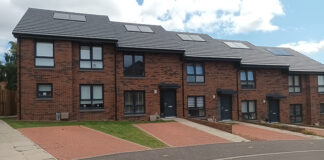 New housing development in Glasgow