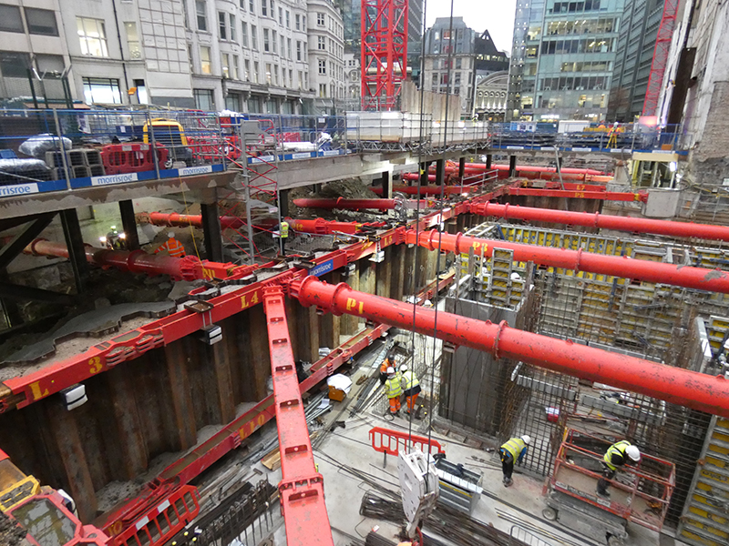 Temporary works systems on construction project