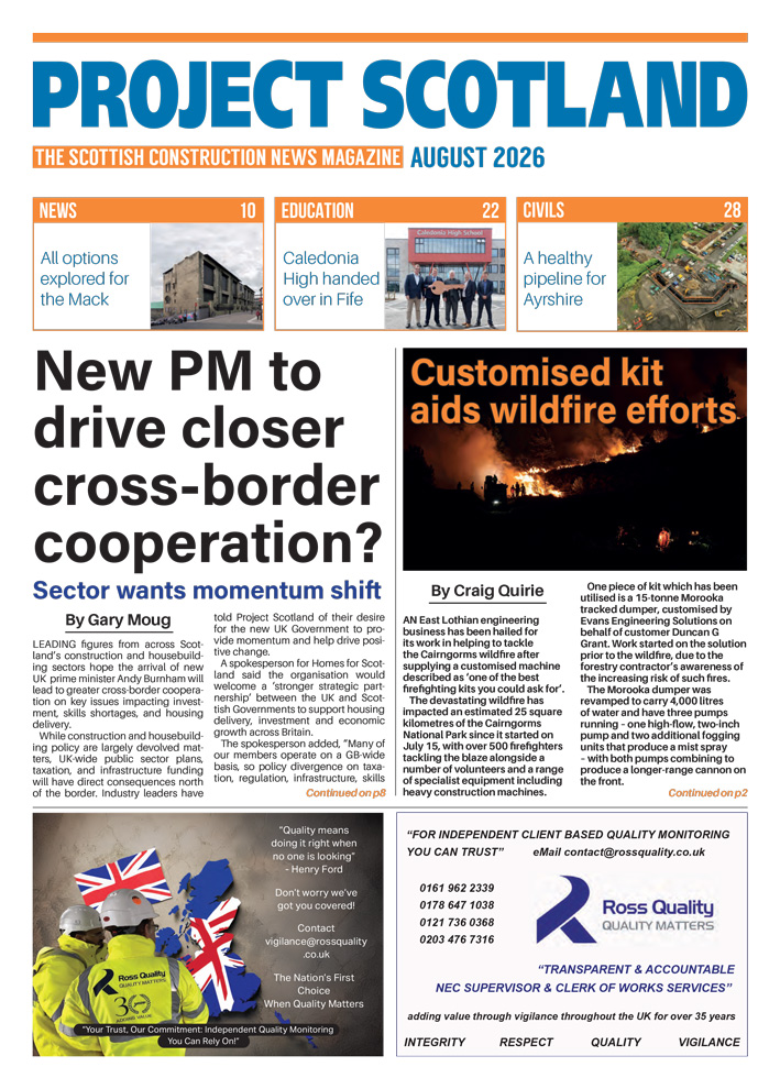 front cover of project scotland magazine