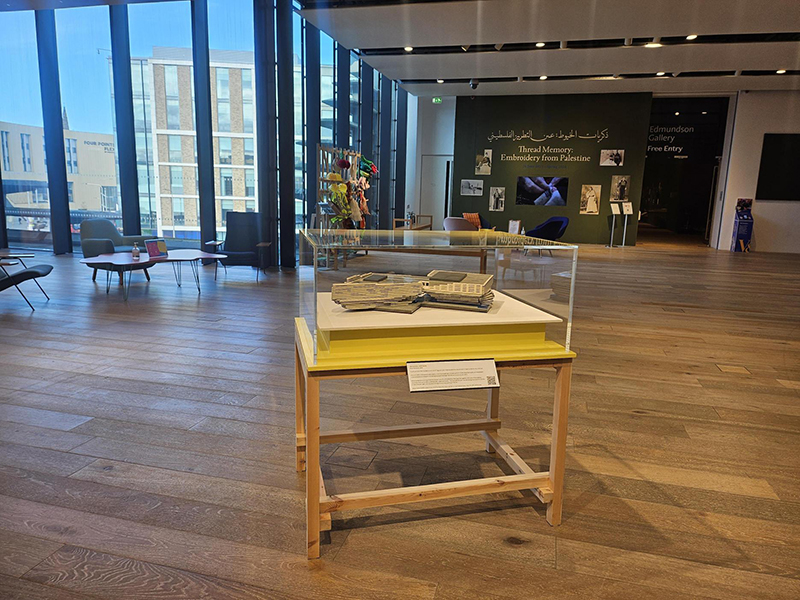 A fan-built LEGO model of V&A Dundee, designed and builtby Brian McNicoll, on display at the museum