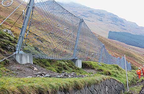 Latest installation at landslide-plagued location.