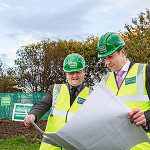 Nation’s first adult autism centre on course Convener of Health and Wellbeing for Edinburgh Council, Councillor Ricky Henderson and Neil McFarlane, Regional Director at GRAHAM Construction.