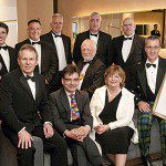 Art School firefighters honoured at RIAS event Glasgow firefighters with Cabinet Secretary Fiona Hyslop, Professor Tom Inns of Glasgow School of Art and RIAS President Iain Connelly.