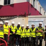 Spanish students sample Scottish construction site