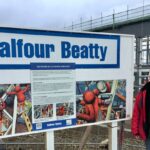 Artist’s work displayed at site entrance following inspiration from project