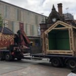 Ice-filled huts appear in Glasgow city centre to highlight energy efficient building standards