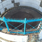 New footage shows progress of Granton gasholder work