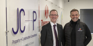 JC+P Managing Director Gordon Ross and Procast Owner and Managing Director Derek Innes.