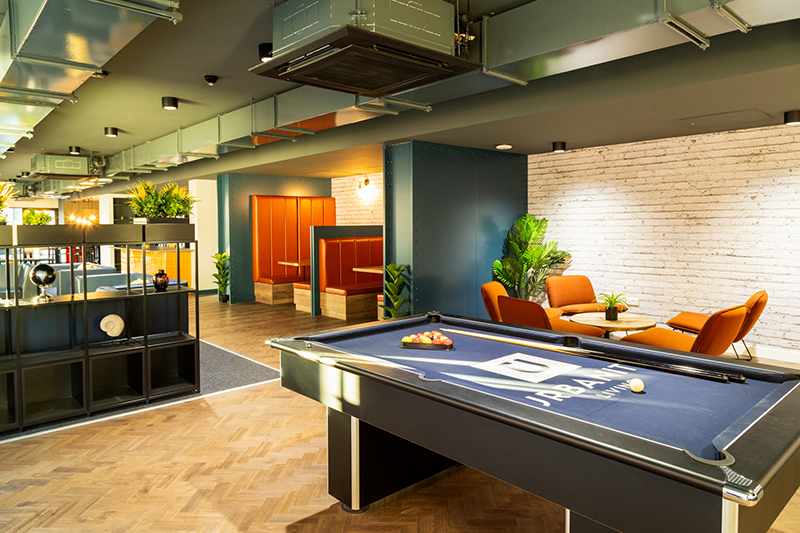 Clyde Court student accommodation's breakout area