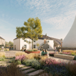 Plans unveiled for new whisky distillery and visitor centre in Ferintosh CGI of Black Isle Distillery - Courtyard