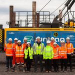 UK’s first fully battery-powered pile driving rig trialled at Ardrossan school site battery-powered pile driving rig