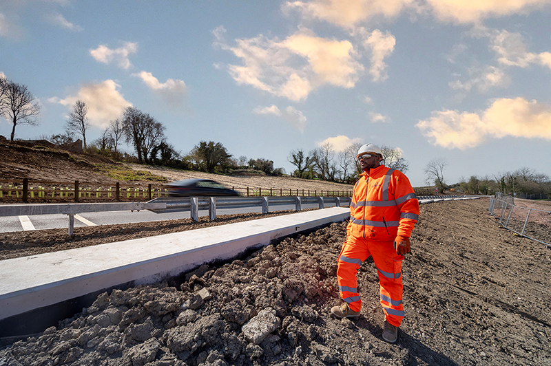 Construction railway worker