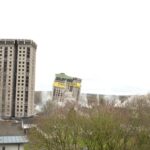 Motherwell towers successfully demolished Motherwell demolition