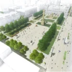 Revamp of Glasgow’s George Square reaches halfway point George Square aerial