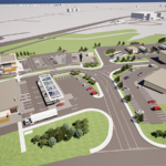 Plans submitted for mixed-use roadside development outside Errol CGI of roadside development outside Errol