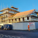 English developers turning to Scottish timber frame specialists to meet housing demands Timber frame housing site