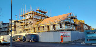 Timber frame housing site