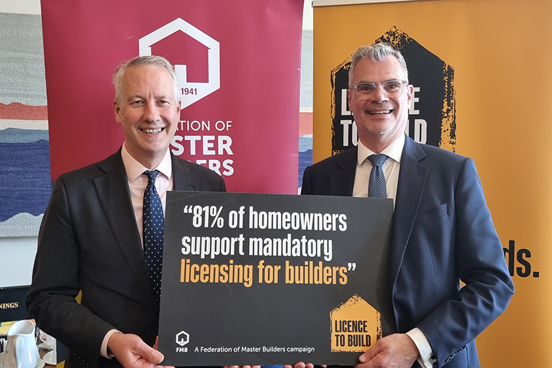 Gideon Amos MP and FMB CEO Brian Berry