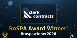 Clark Contracts Rospa award