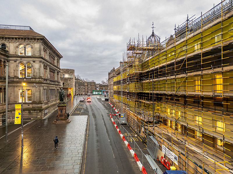 Edinburgh scaffolding project