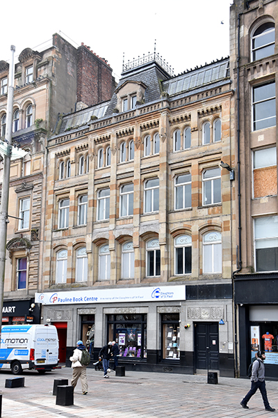 Empty building in Glasgow city centre