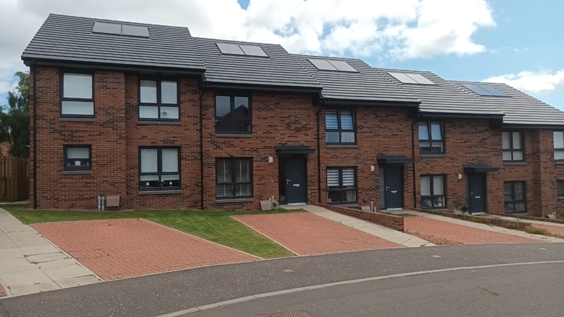 New housing development in Glasgow