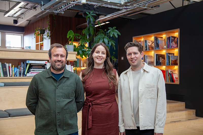 L-R: Neal Hemingway, Gina Colley, and Paul Hegarty