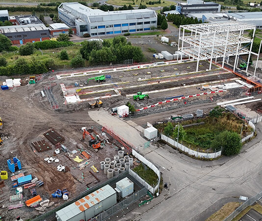 Data centre under construction