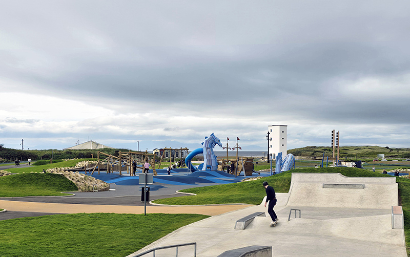 New playpark in Irvine