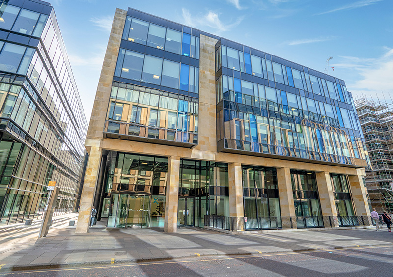 Refurbished Edinburgh office building