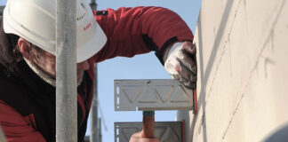 Installer at work