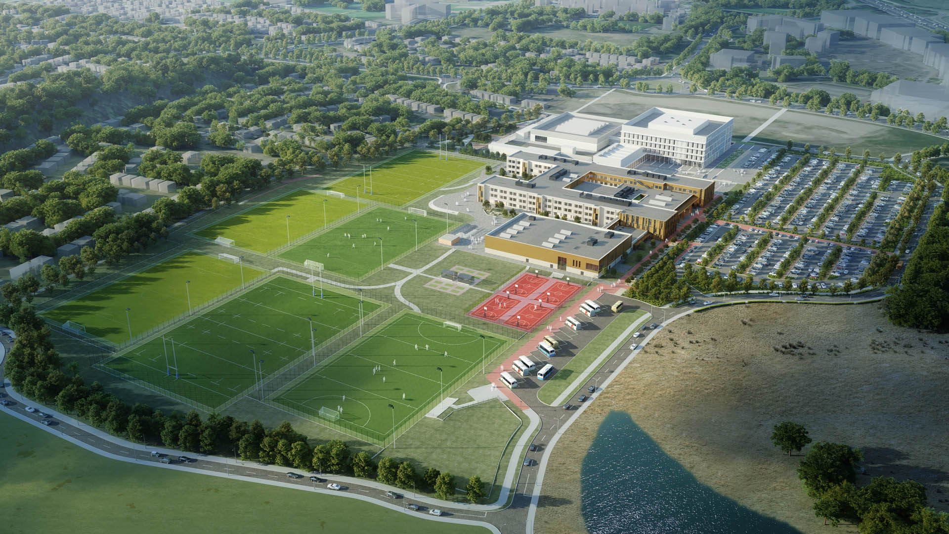 Dunfermline Learning Campus. Image credit: AHR