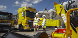 Farrans workers on site