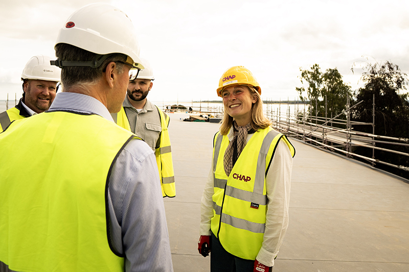 Lara Bird MP visits Sutherland House