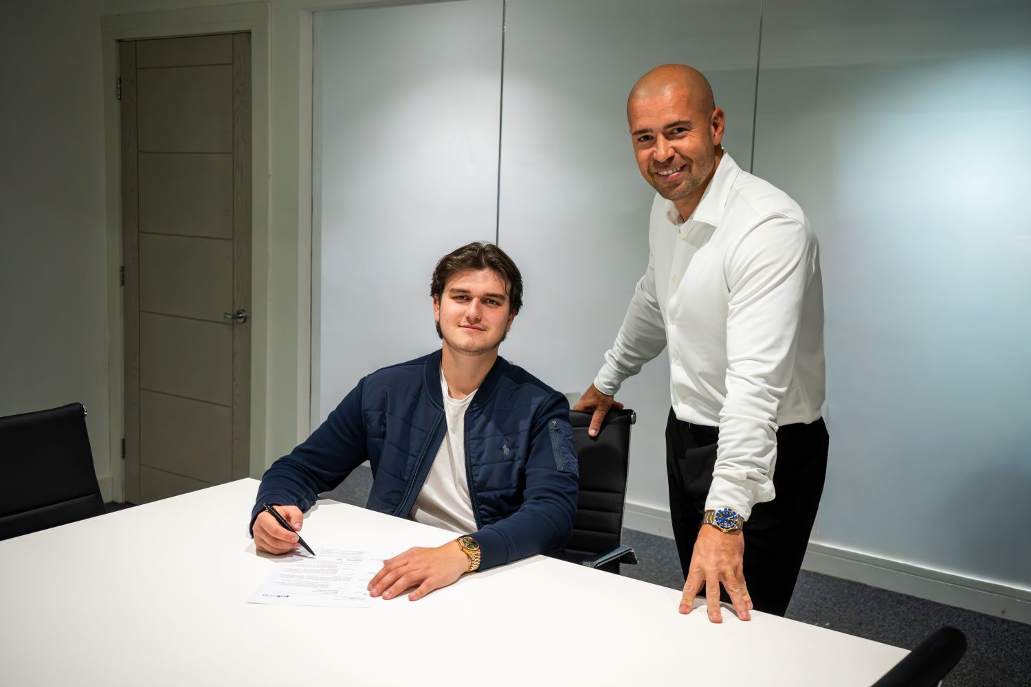 Sergiusz Jezewski (left) with Mark Glasgow