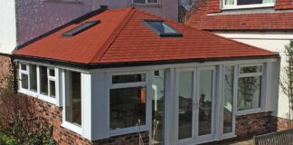 Low-slope roofing example