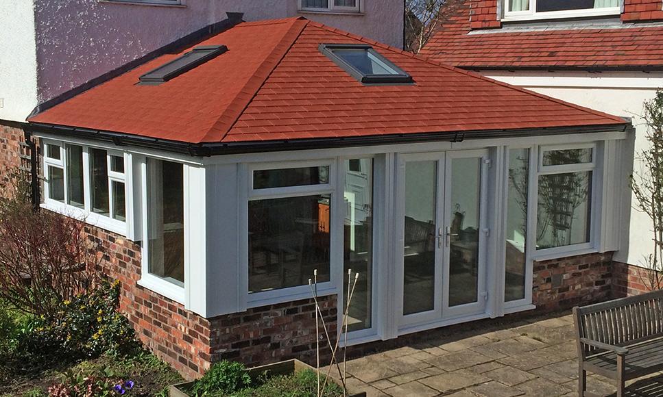 Low-slope roofing example