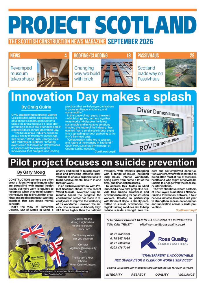 front cover of project scotland magazine