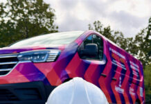 Lighthouse Charity van and Taylor Wimpey hard hat