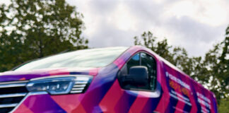 Lighthouse Charity van and Taylor Wimpey hard hat