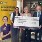 McTaggart completes charity giving programme with £25,000 Beatson donation McTaggart Construction hands cheque to Beatson Cancer Charity