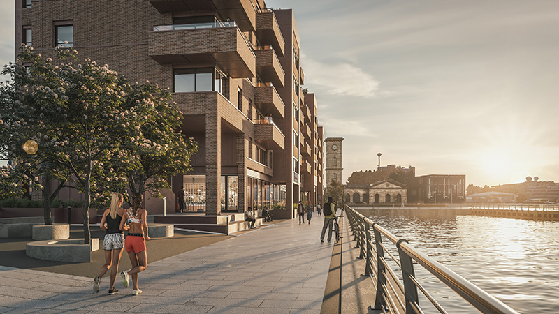 CGI of the Proposed Development at Yorkhill Quay