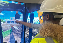 RJ McLeod investment helps expand Construction Aware initiative Young person on construction simulator