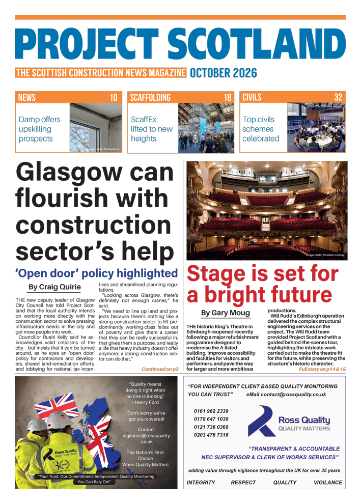 front cover of project scotland magazine