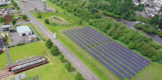 SFRS Cambuslang HQ solar farm. Image credit: Volt Group