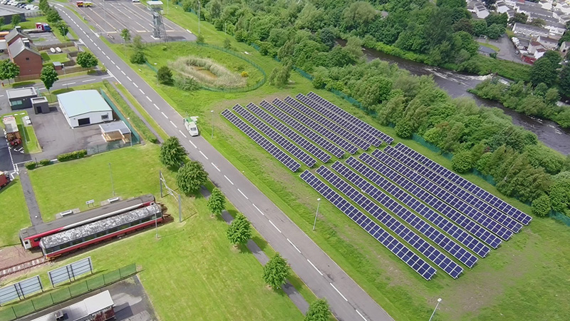SFRS Cambuslang HQ solar farm. Image credit: Volt Group