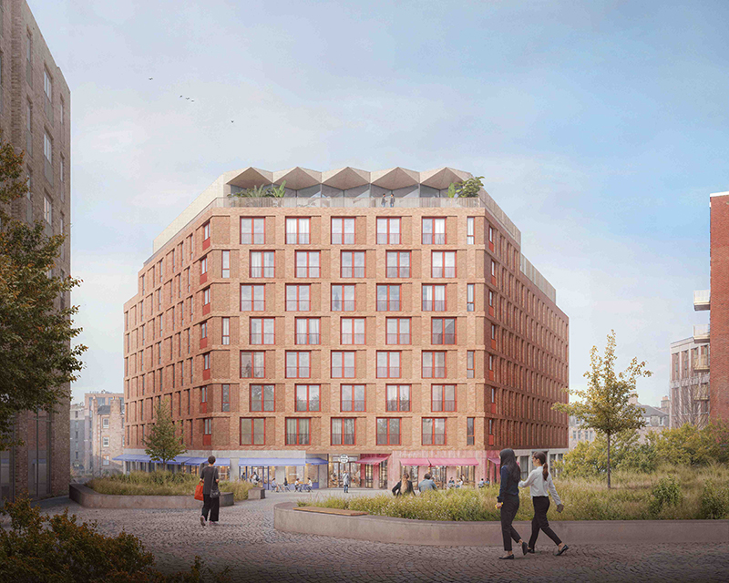 CGI of The Social Hub, Edinburgh